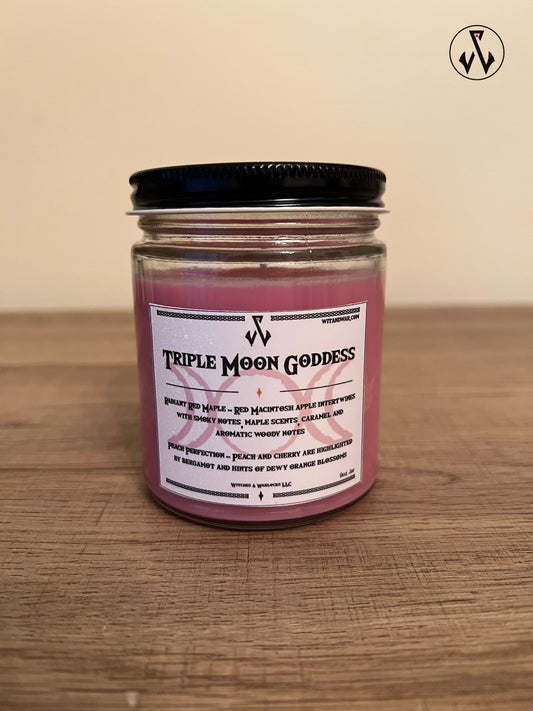Triple Moon Goddess - Witchcraft Series Candle