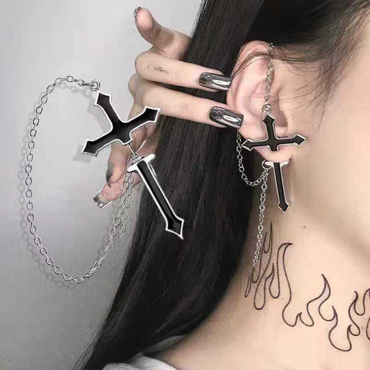Sword Chain Earrings